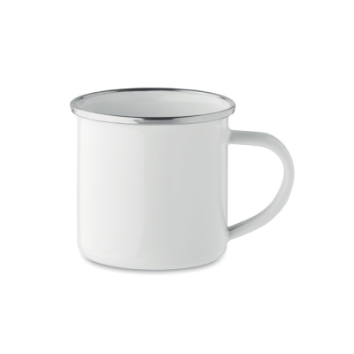 ENAMEL LAYER SUBLIMATION MUG in White