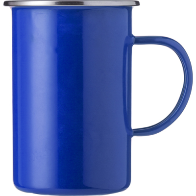 ENAMELLED STEEL MUG (550ML) in Blue