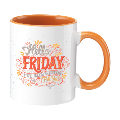 FULL COLOUR MUG COLORATO 350 ML in Orange