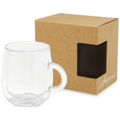 IRIS 330 ML GLASS MUG in Clear Transparent Clear Transparent