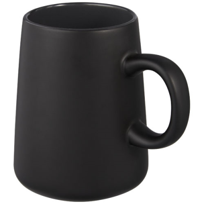 JOE 450 ML CERAMIC POTTERY MUG in Solid Black