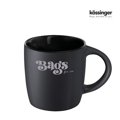 KOSSINGER® ENNIA BLACK INSIDE STONWARE MUG with Matt Appearance