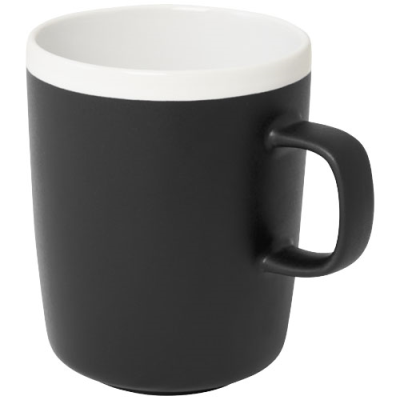 LILIO 310 ML CERAMIC POTTERY MUG in Solid Black