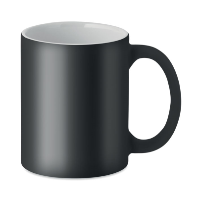 MATT COLOUR MUG 300 ML in Black