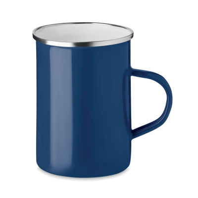 METAL MUG with Enamel Layer in Blue