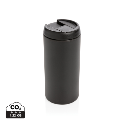 METRO RCS RECYCLED STAINLESS STEEL METAL TUMBLER in Black