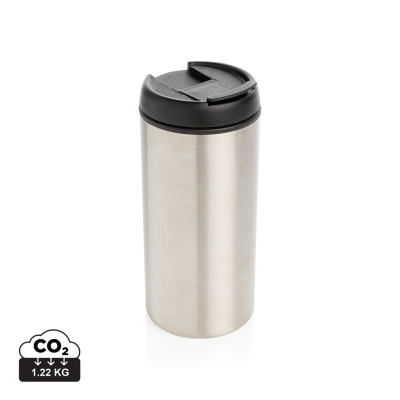 METRO RCS RECYCLED STAINLESS STEEL METAL TUMBLER in Silver