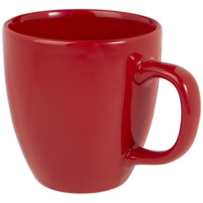 MONI 430 ML CERAMIC POTTERY MUG in Red