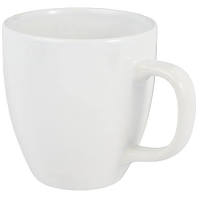 MONI 430 ML CERAMIC POTTERY MUG in White