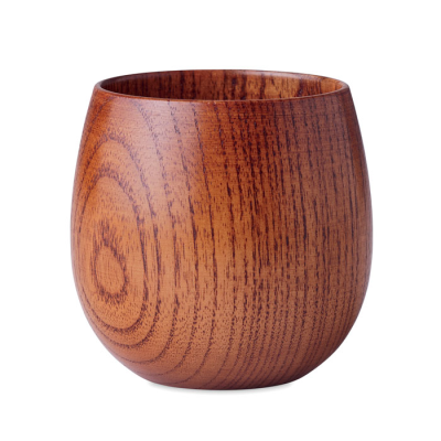 OAK WOOD MUG 250 ML in Brown