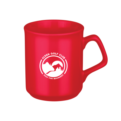 ORION CERAMIC POTTERY MUG - 300ML RED