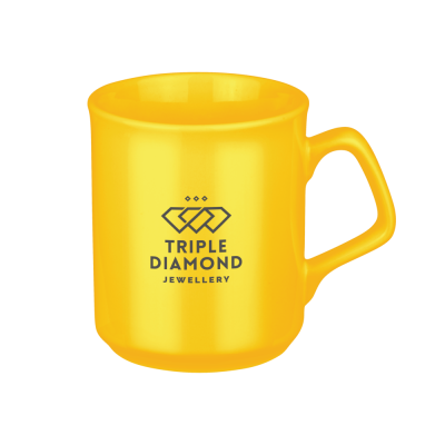 ORION CERAMIC POTTERY MUG - 300ML YELLOW