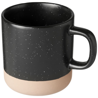 PASCAL 360 ML CERAMIC POTTERY MUG in Solid Black