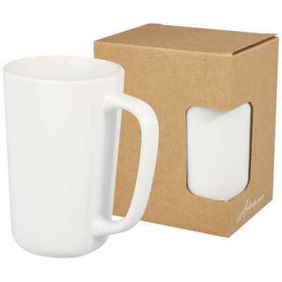 PERK 480 ML CERAMIC POTTERY MUG in White