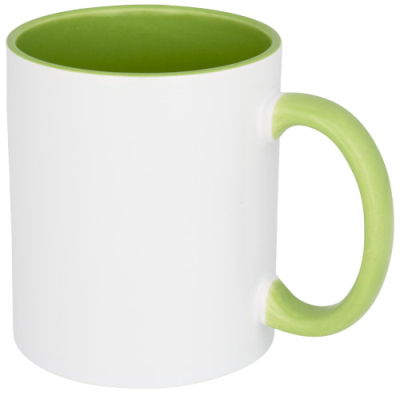 PIX 330 ML CERAMIC POTTERY SUBLIMATION COLOUR POP MUG in Lime