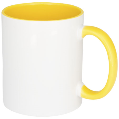 PIX 330 ML CERAMIC POTTERY SUBLIMATION COLOUR POP MUG in Yellow