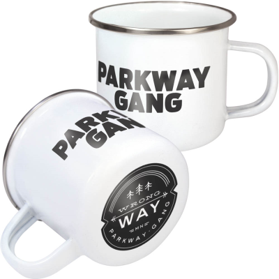 PREMIUM STEEL RIM ENAMEL MUG SET (285ML & 10OZ)