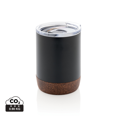 RCS RE-STEEL CORK SMALL VACUUM COFFEE MUG in Black