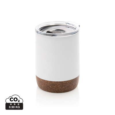 RCS RE-STEEL CORK SMALL VACUUM COFFEE MUG in White