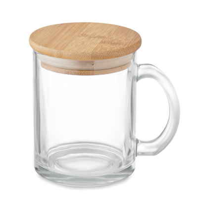 RECYCLED GLASS MUG 300 ML in White