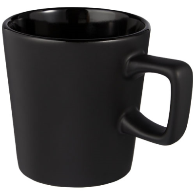 ROSS 280 ML CERAMIC POTTERY MUG in Matt Black