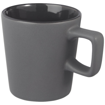 ROSS 280 ML CERAMIC POTTERY MUG in Matted Grey