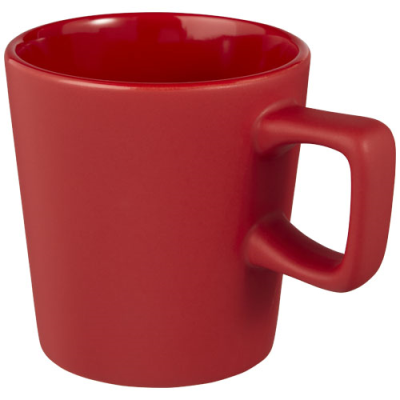 ROSS 280 ML CERAMIC POTTERY MUG in Red