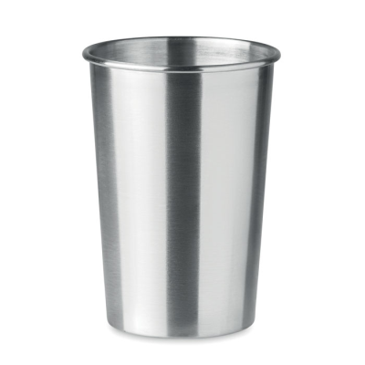 STAINLESS STEEL METAL CUP 350ML in Silver