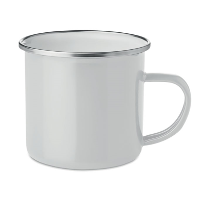 SUBLIMATION MUG ENAMEL 350ML in White