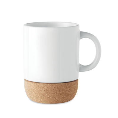 SUBLIMATION MUG with Cork Base in White