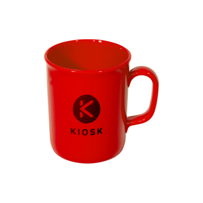 UK MANUFACTURED SPECTRA PLASTIC MUG - 275ML RED