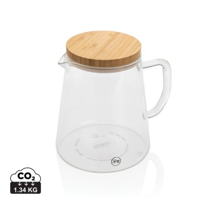 UKIYO BOROSILICATE GLASS CARAFE with Bamboo Lid 1