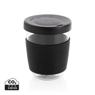 UKIYO BOROSILICATE GLASS with Silicon Lid & Sleeve in Black