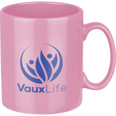 VIENNA CERAMIC POTTERY MUG - 330ML PINK