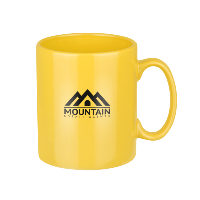 VIENNA CERAMIC POTTERY MUG - 330ML YELLOW