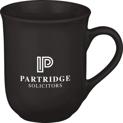 WELLINGTON CERAMIC POTTERY MUG - 270ML BLACK