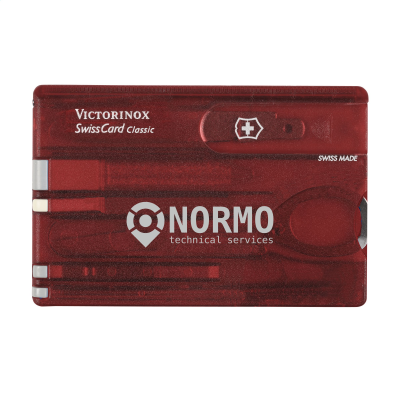 VICTORINOX SWISSCARD CLASSIC in Clear Transparent Red