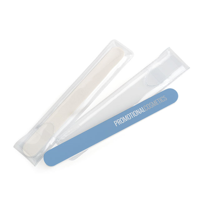 WHITE FOAM BACKED EMERY BOARD_&_NAIL FILE (18CM)