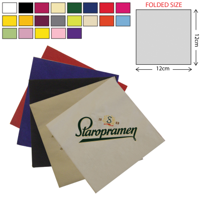 PAPER COCKTAIL NAPKIN 3PLY - COLOUR (24X24CM)