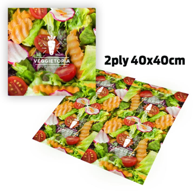 PAPER LUNCH NAPKIN 2PLY - FULL COVERAGE (40X40CM)