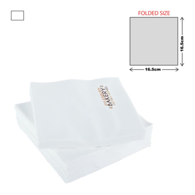 PAPER LUNCH NAPKIN 3PLY - WHITE (33X33CM)