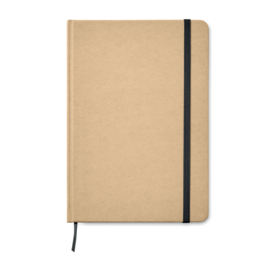 A5 RECYCLED NOTE BOOK 80 LINED in Black