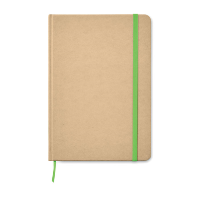 A5 RECYCLED NOTE BOOK 80 LINED in Green