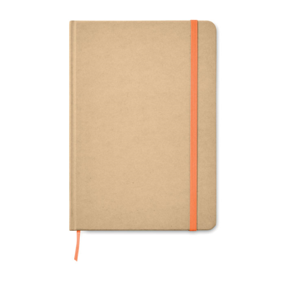 A5 RECYCLED NOTE BOOK 80 LINED in Orange