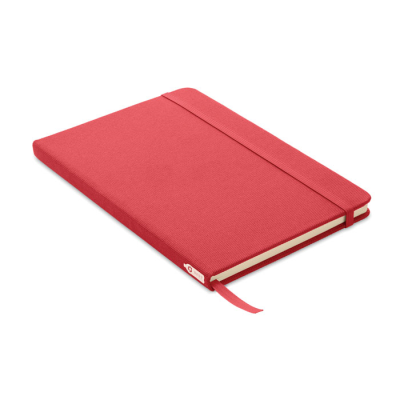 A5 RPET NOTE BOOK 80 LINED in Red