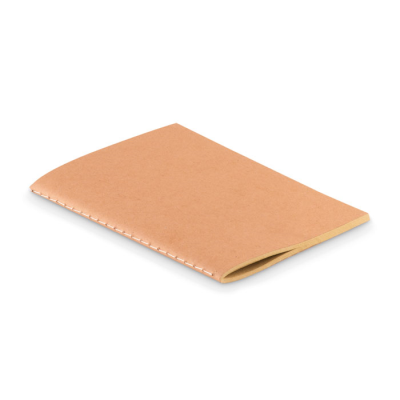 A6 RECYCLED NOTE BOOK 80 PLAIN in Brown