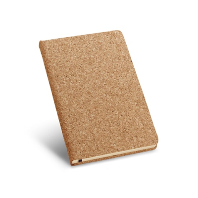 ADAMS A6 A6 CORK NOTE PAD with Ivory-Colored Plain x Sheet in Natural