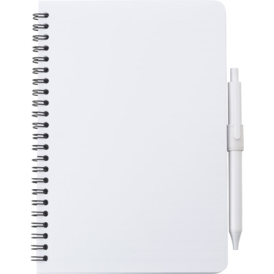 ANTIBACTERIAL NOTE BOOK (APPROX A5) in White