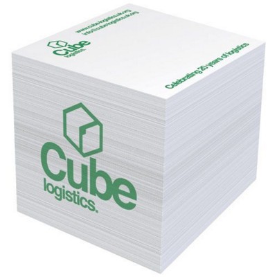 BLOCK-MATE 4A LARGE MEMO CUBE BLOCK 55X55 in White Solid