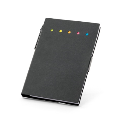 COOPER COLOUR STICKY NOTE PAD with 6 Sets in Black